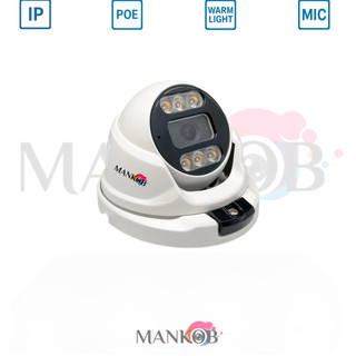 دوربین مداربسته دام poe برد 4مگاپیکسل h43 لنز 5مگاپیکسل میکروفوندار زاویه دید 2.8mm