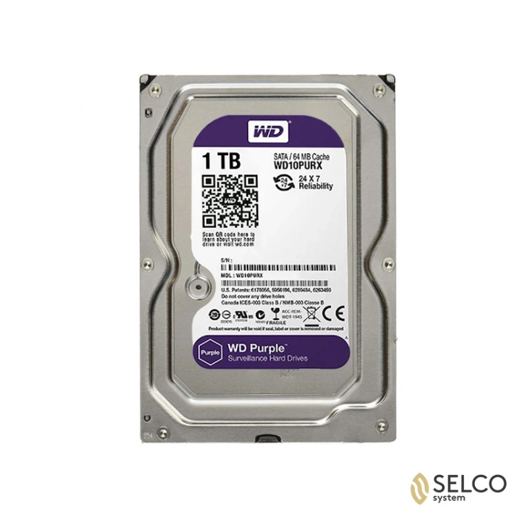 هارد ۱ترابایت بنفش با گارانتی ۱۸ ماهه